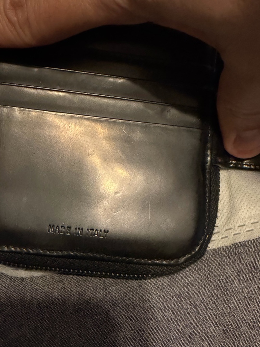 Prada Black Leather Zip-Around Wallet - Picture 8 of 12